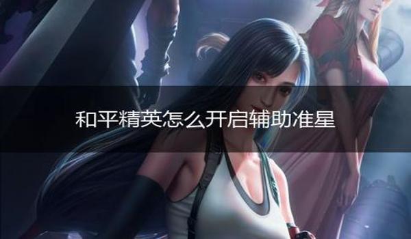 和平精英怎样开准星辅助器
