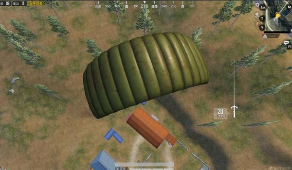 和平精英跳伞距离辅助线