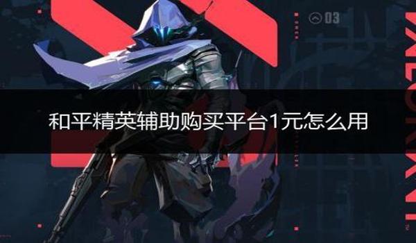 和平精英哪里可以得辅助